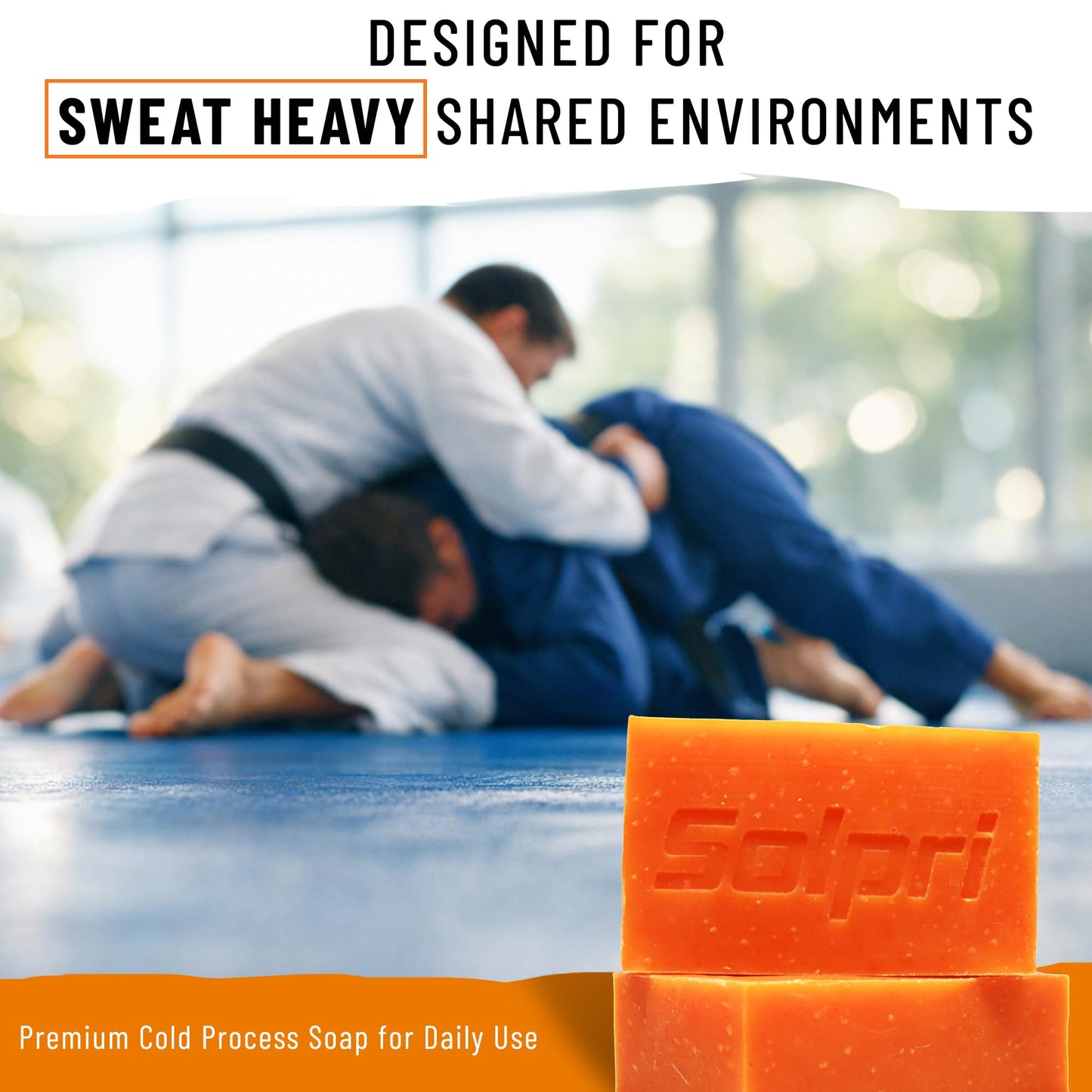Solpri Athlete's Lemongrass & Tea Tree Soap Bar – 4 oz (6 Pack)