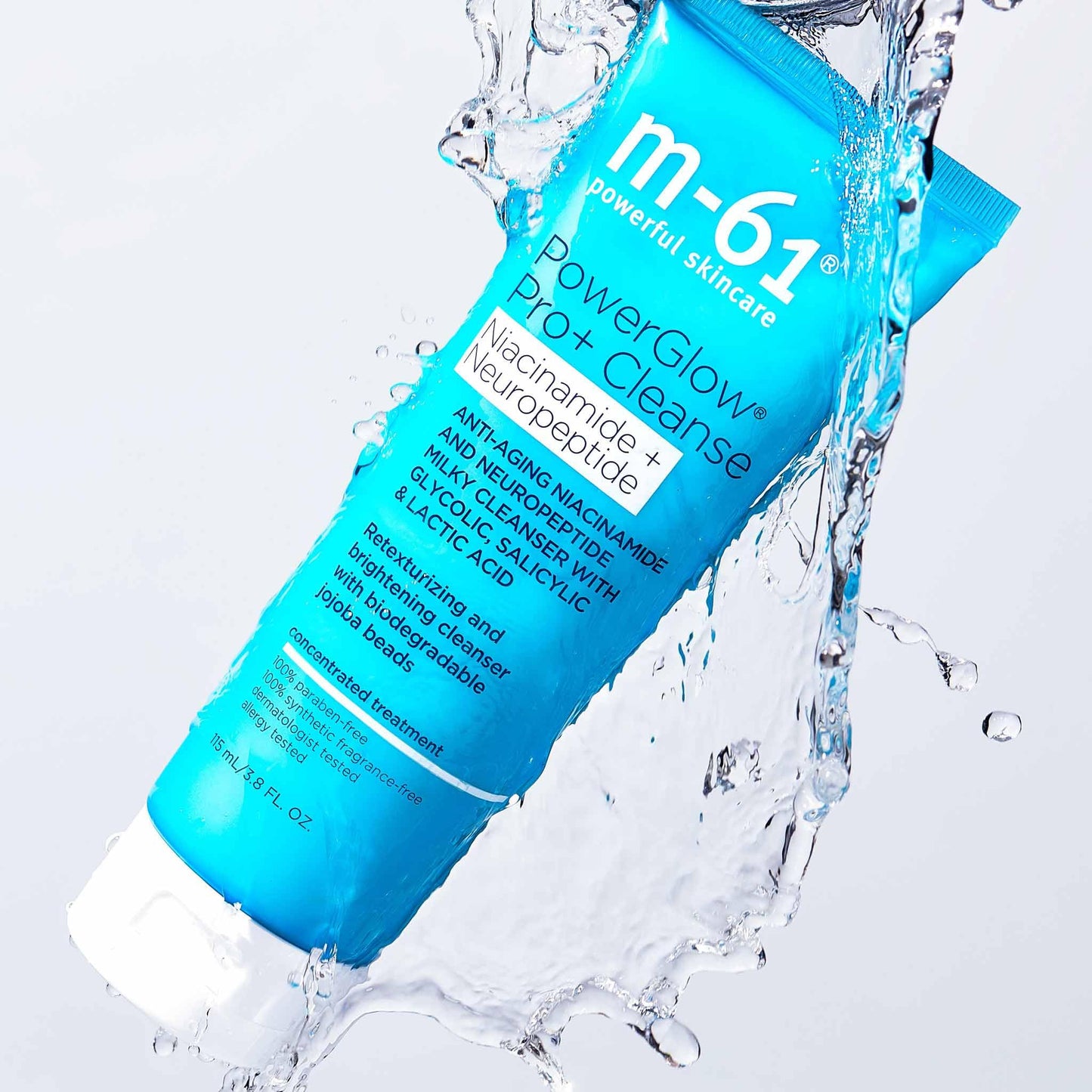 m-61 PowerGlow Pro+ Cleanse Deep Cleansing Exfoliating Face Wash, 4 Fl. Oz