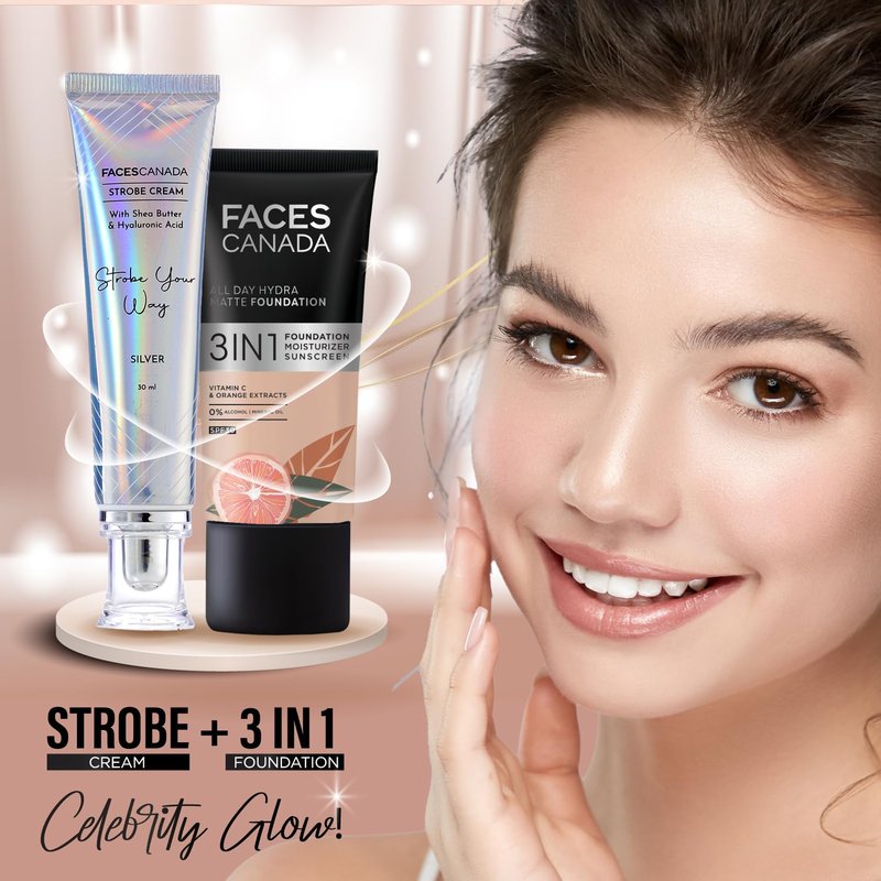 Strobe Cream - Silver | Hydrating Illuminator with Shea Butter & Hyaluronic Acid | 1.01 Fl Oz (30ml)