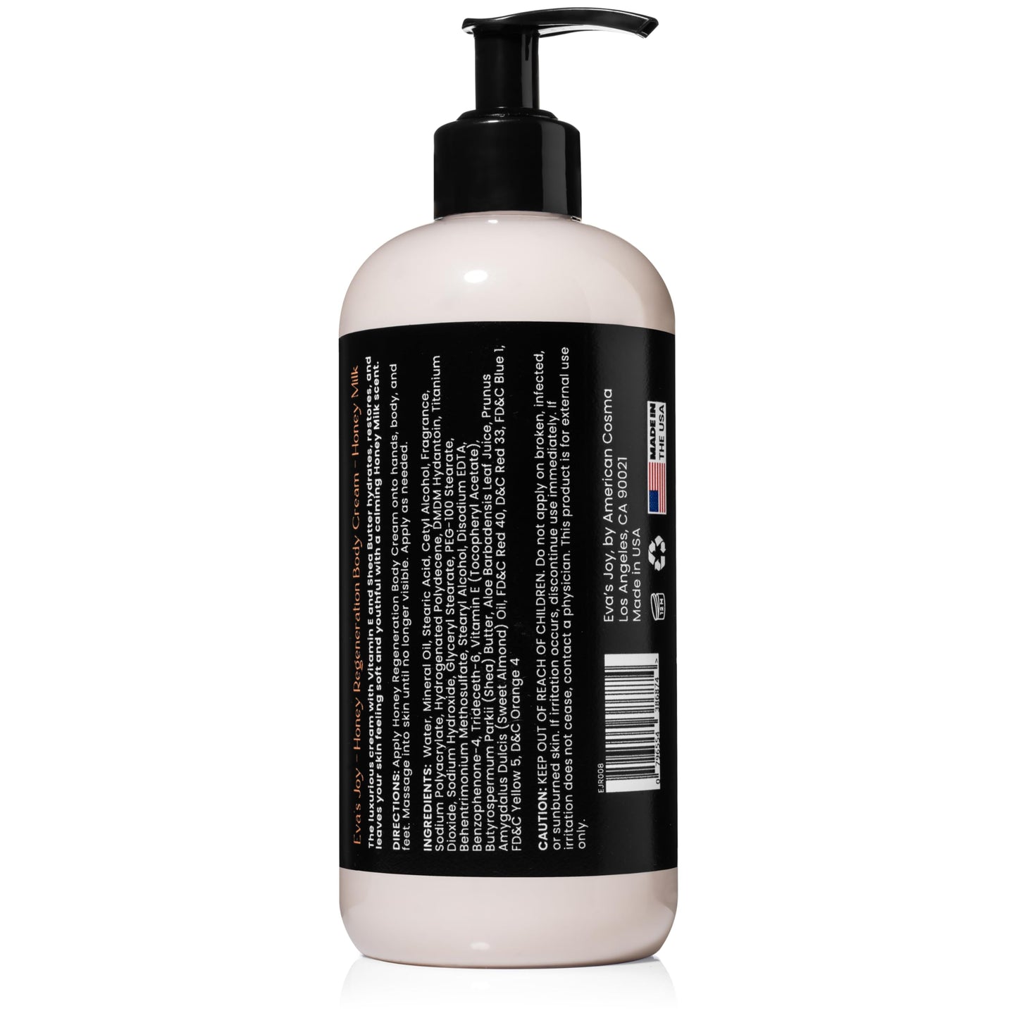 Eva's Joy Honey Milk Regeneration Body Cream, 16 oz