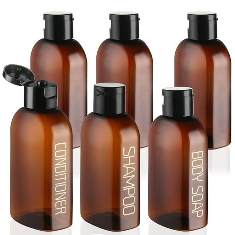 Cosywell Travel Bottles for Toiletries 6 PCS Travel Shampoo Bottles TSA Approved Travel Size Bottles Travel Containers Leak Proof Empty Lotion Bottles with Flip Cap