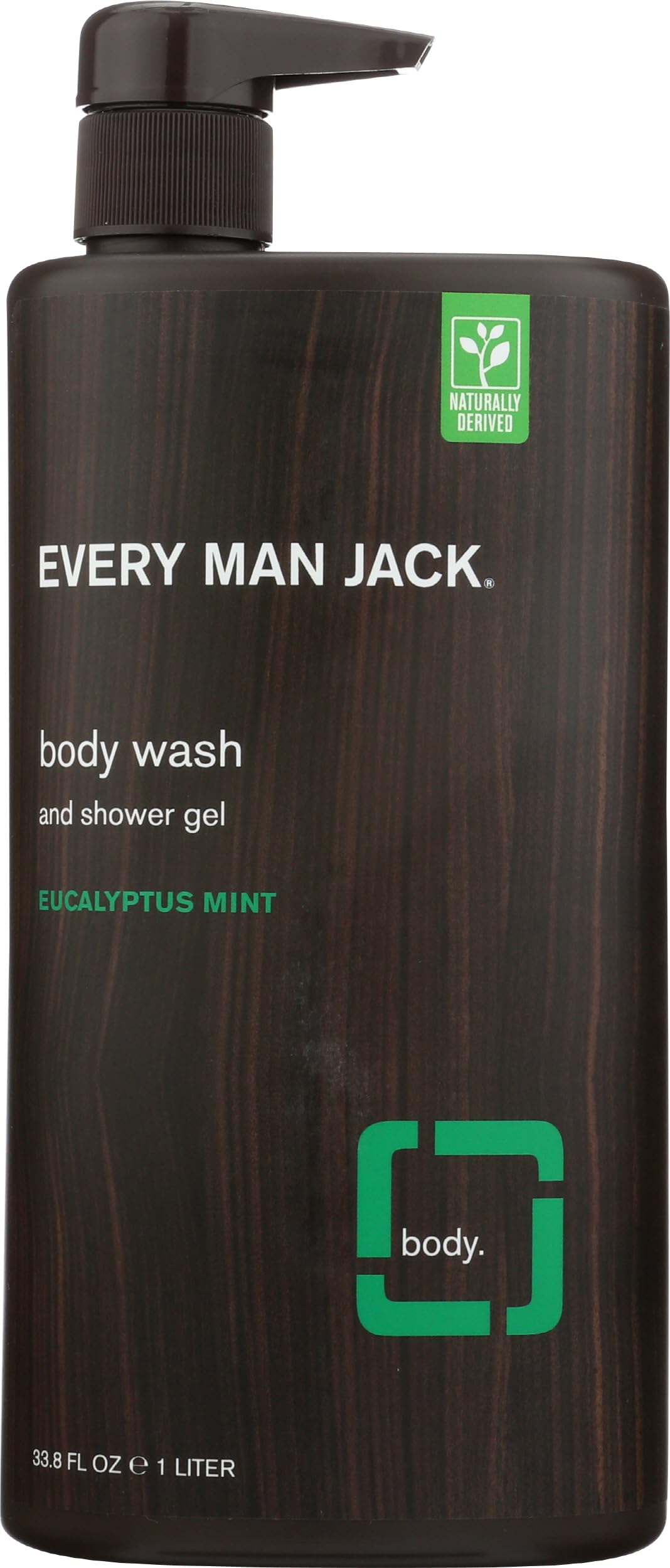 Every Man Jack, Body Wash Eucalyptus, 33.8 Fl Oz