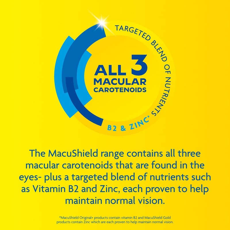 Macu Shield Gold Supplement - 90 Capsules for Eye Health & Vision Support