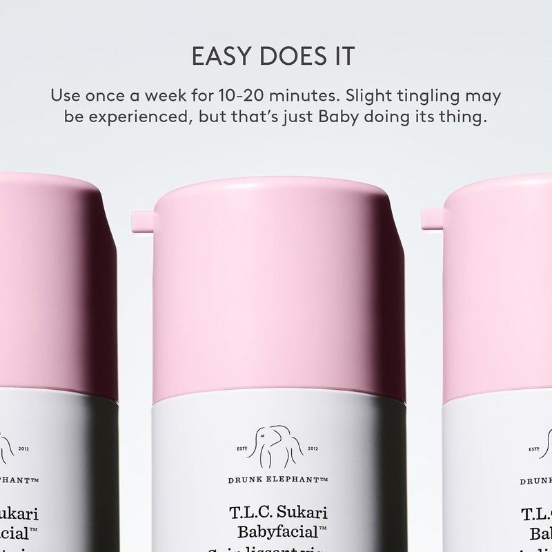 Drunk Elephant T.L.C. Sukari Babyfacial - Exfoliating Face Mask for Radiant Skin | Cruelty-Free, Dermatologist-Tested