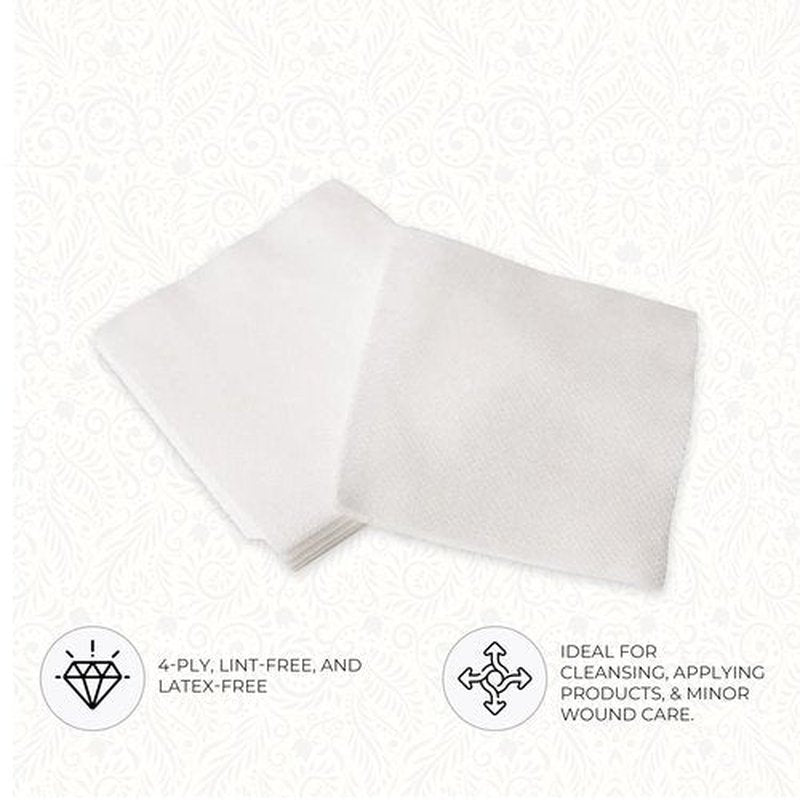 ForPro Professional Collection All-Purpose Lint-Free 4-Ply Esthetic Wipes, Non-Woven, For Salon and Spa Use, Soft, Strong and Durable, Latex-Free, 4" x 4", 200-Count (Pack of 2)