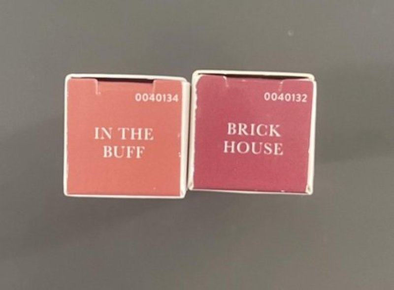 LAURA GELLER Jelly Balm Moisturizing Tinted Lipstick Duo | Hydrating Hydrating Vitamin E - Semi-Shine Finish |Tinted Lip Balm Set Brick House & In the Buff
