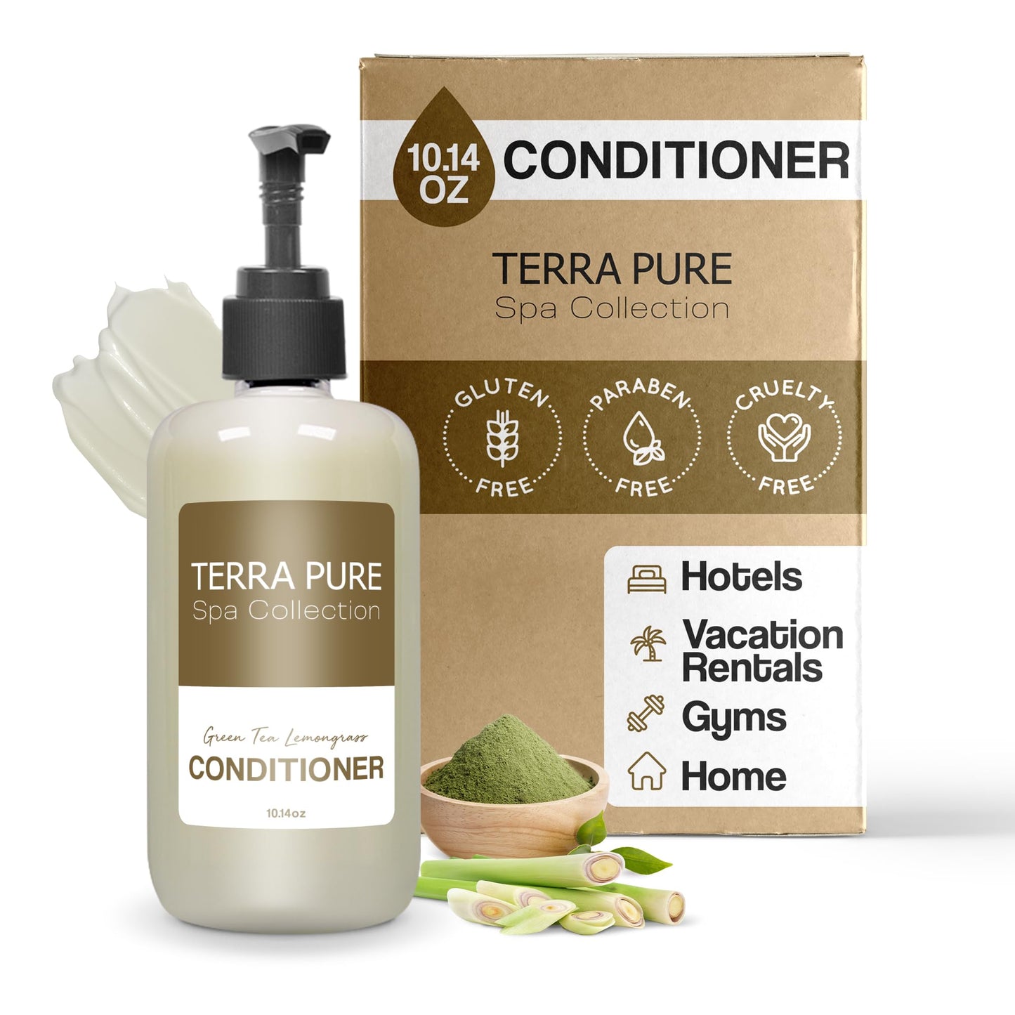 Terra Pure Spa Collection | Hotel Amenities in Pump Bottle | 10.14 oz. / 300 ml