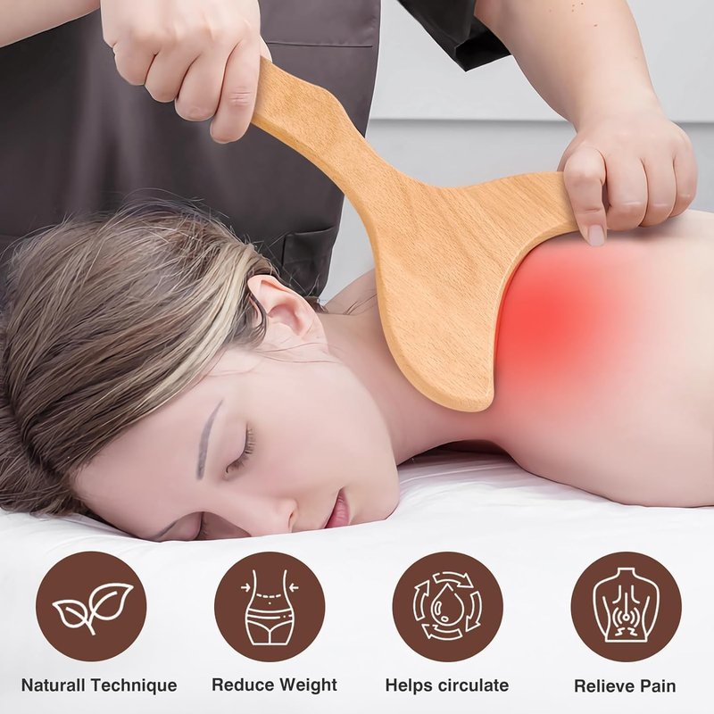 12-in-1 Wood Therapy Massage Tools - Lymphatic Drainage & Body Sculpting Kit | Wooden Massager for Muscle Pain Relief & Anti-Cellulite