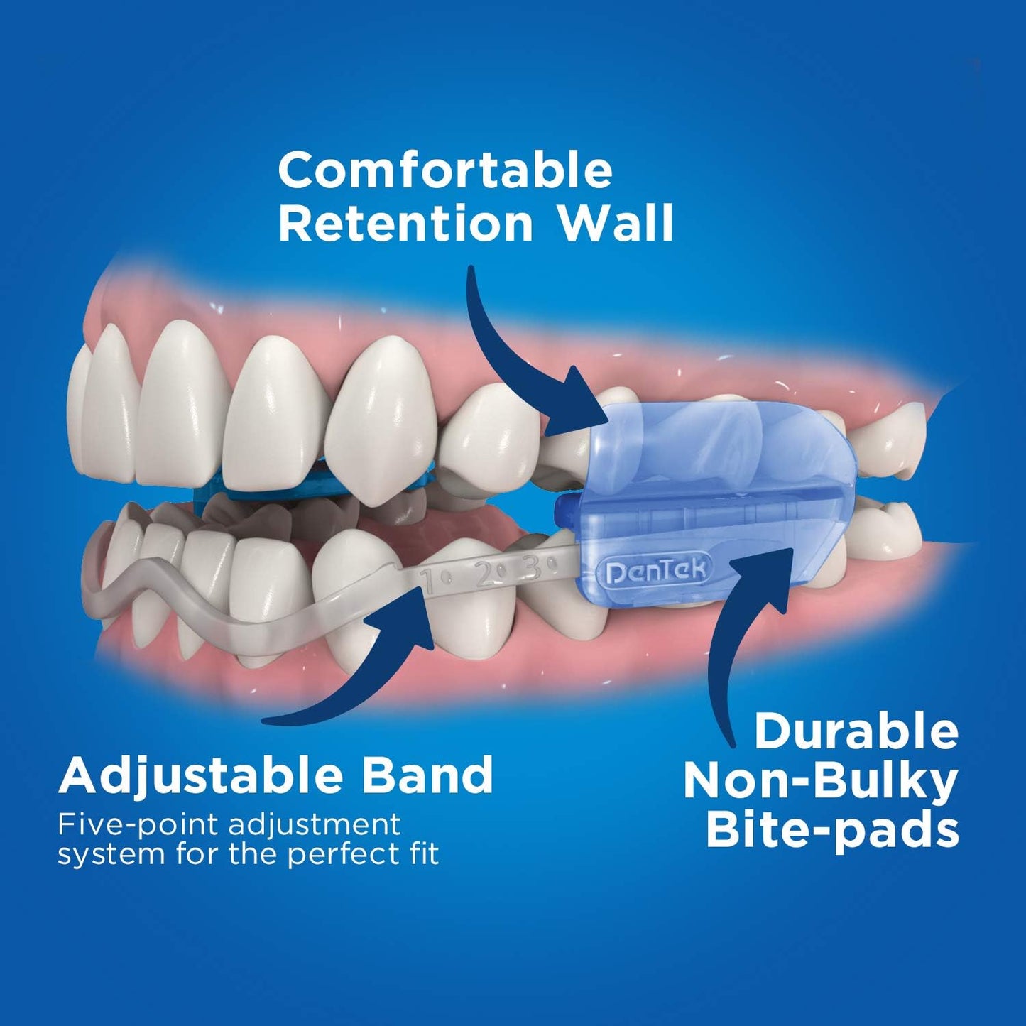 DenTek Comfort-Fit Night Guard for Teeth Grinding + 90 Efferdent Cleanser Tablets