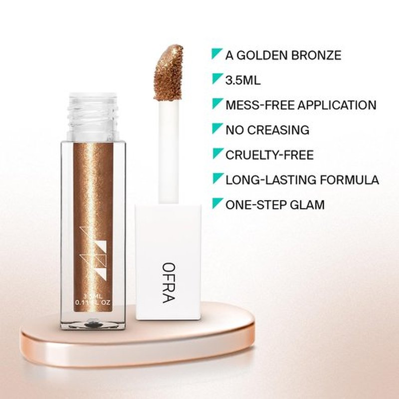 Ofra Liquid Eyeshadow Bo$$y Eyes Fortune | High-Impact Liquid Glitter Eyeshadow for Shimmering Glam Looks | Long-Lasting, Lightweight, and Perfect for Adding Sparkle to Any Eye Makeup Look | 3.5 mL