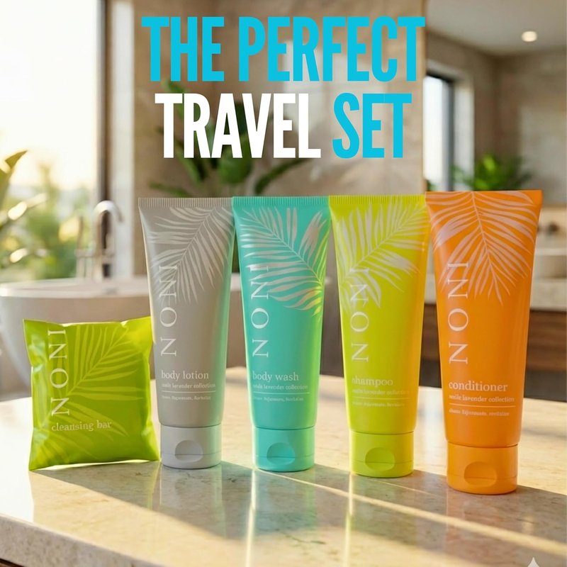 Travel Size Mini Shampoo and Conditioner Set - 150 Piece Hotel Toiletries | Paraben-Free Body Wash, Lotion & Soap for Guests