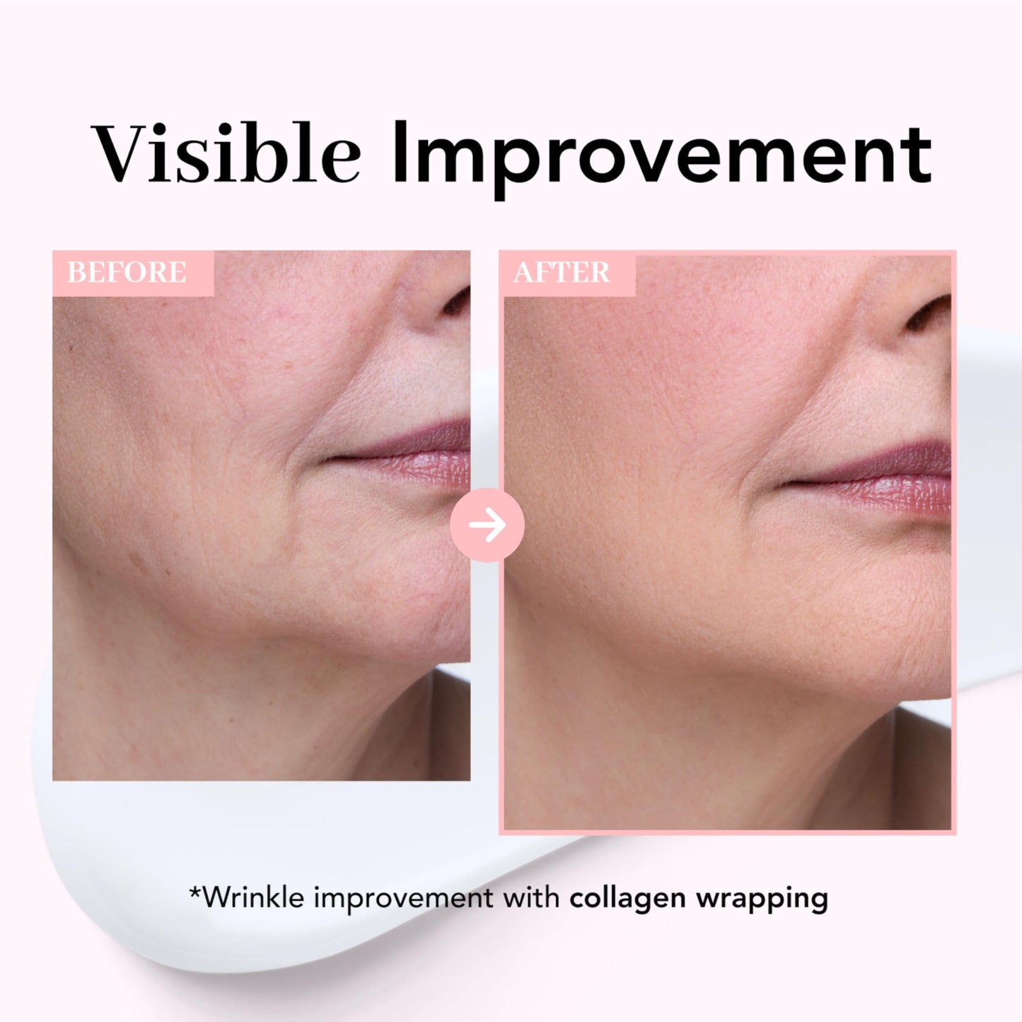 NOWATER Collagen Peel Off Mask Travel Size 0.81 oz – Korean Wrapping Face Mask Sample, 300 Dalton Hydrolyzed Collagen & 6 Peptides for Glass Skin, Firming Trial Pack