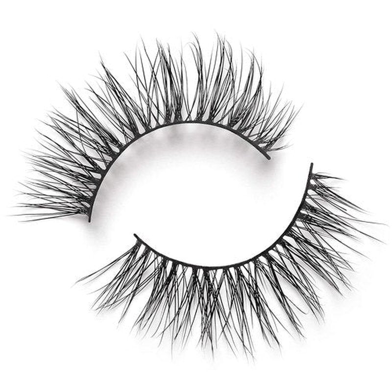 Lilly Lashes Opulence Lite, Wispy Mink Eyelashes | Natural Looking False Eyelashes | 17mm length, Reusable Up to 15 wears