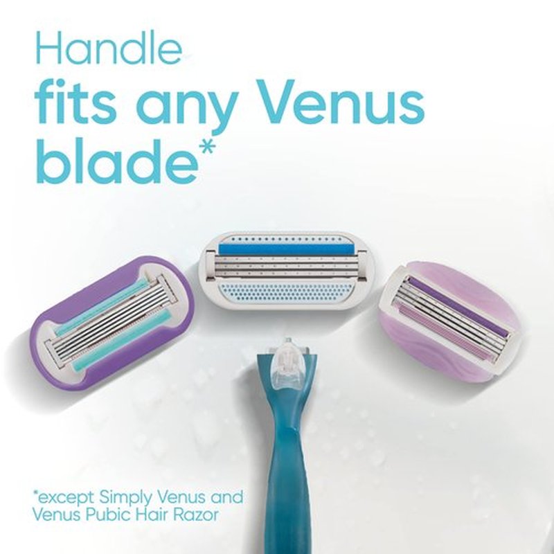 Gillette Venus Smooth Women's Razor - 1 handle + 2 refills (Pack of 2)