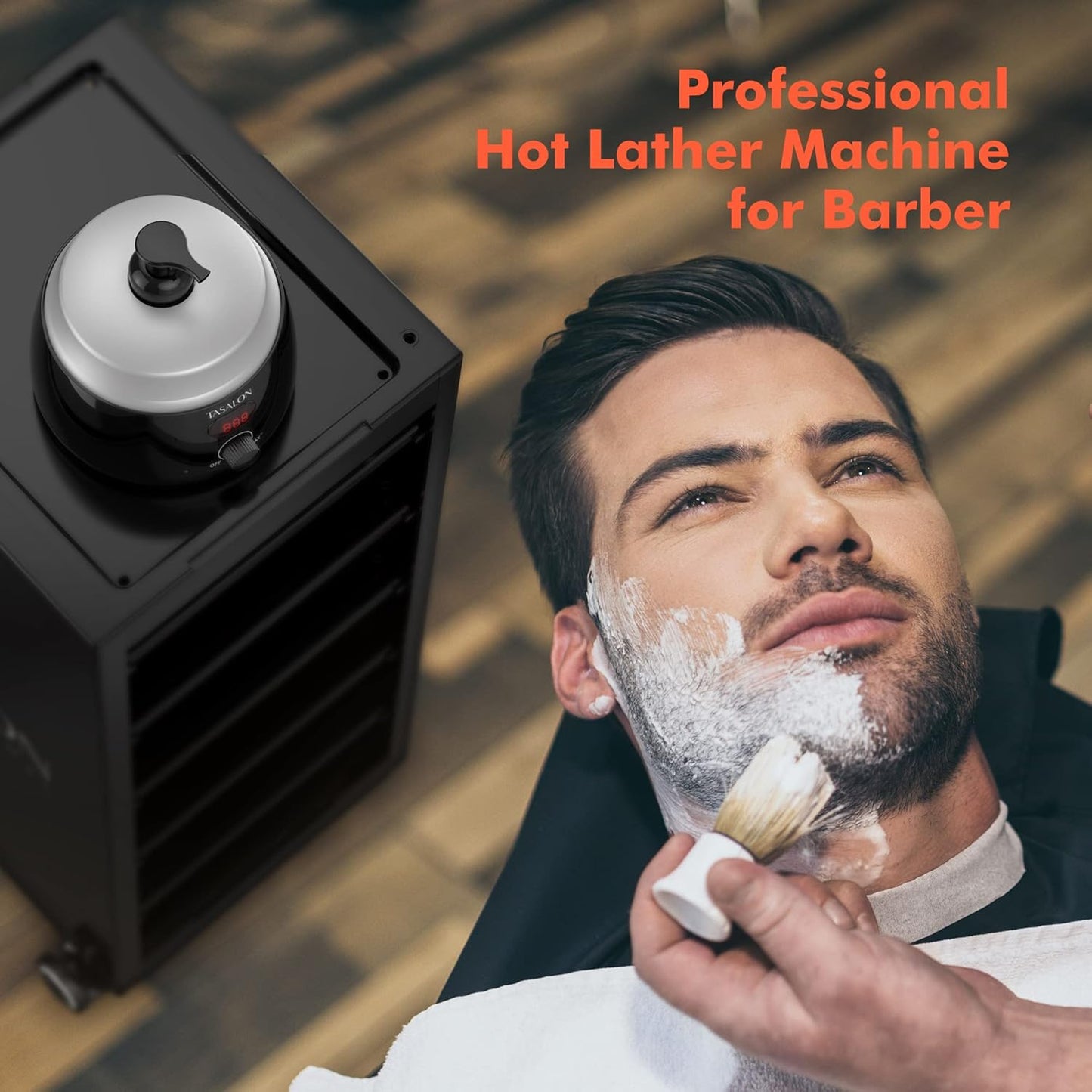 Professional Hot Lather Machine for Shaving - 750ml Capacity Foam Maker for Men | Ideal for Home & Barber Use