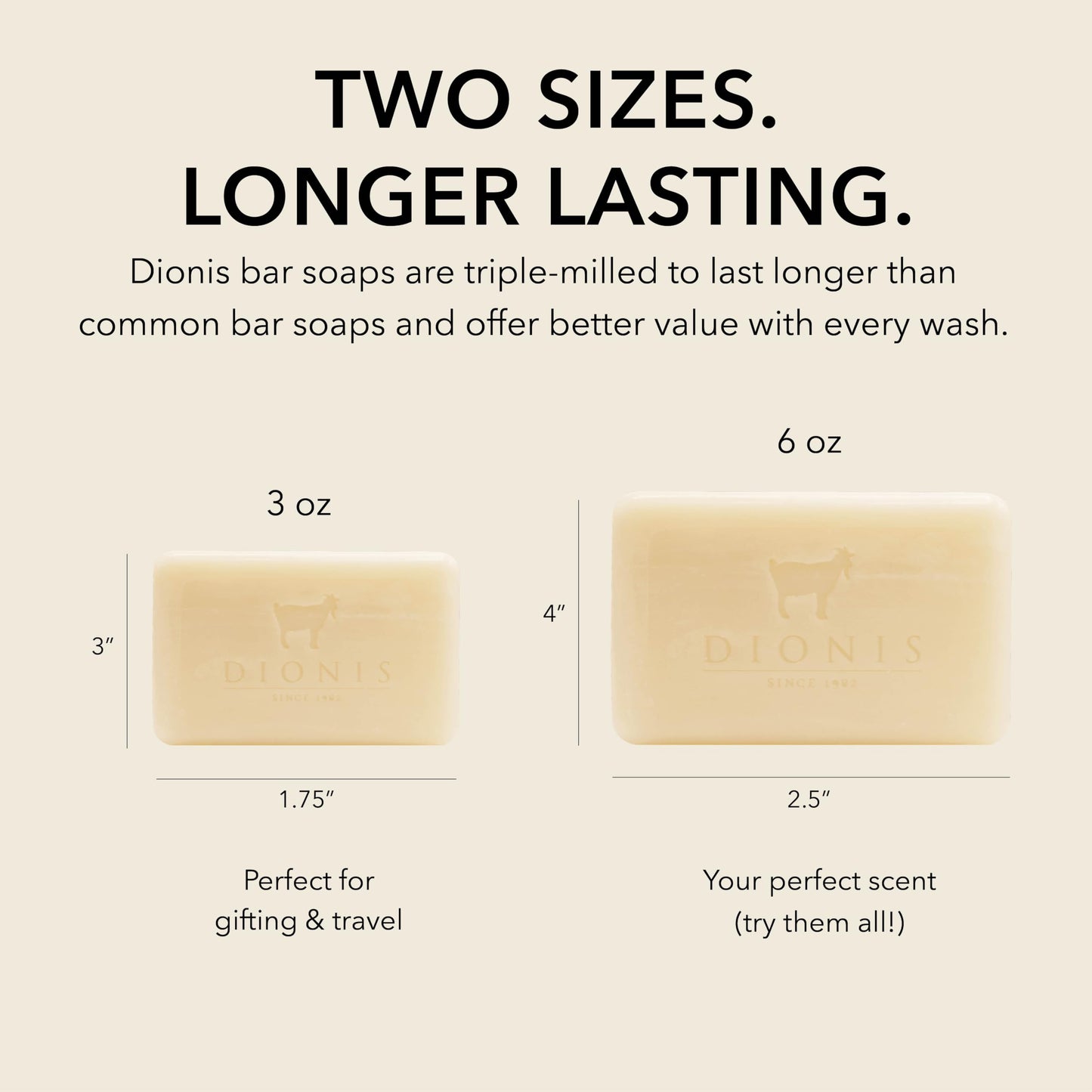 Dionis Goat Milk Bar Soap – Moisturizing Hand & Body Soap Bar with with Shea Butter and Olive Oil, Triple Milled, Safe for Sensitive Skin - Unscented 6 oz