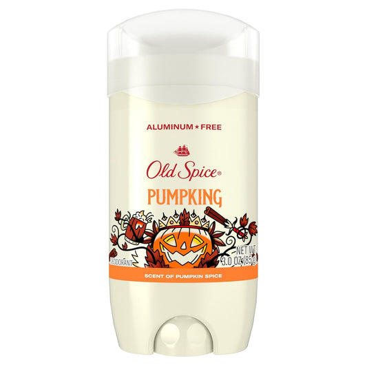 Old Spice Aluminum Free Deodorant - Holidudes Limited Edition | 24/7 Odor Protection, Pumpkin Spice Scent, 3 oz