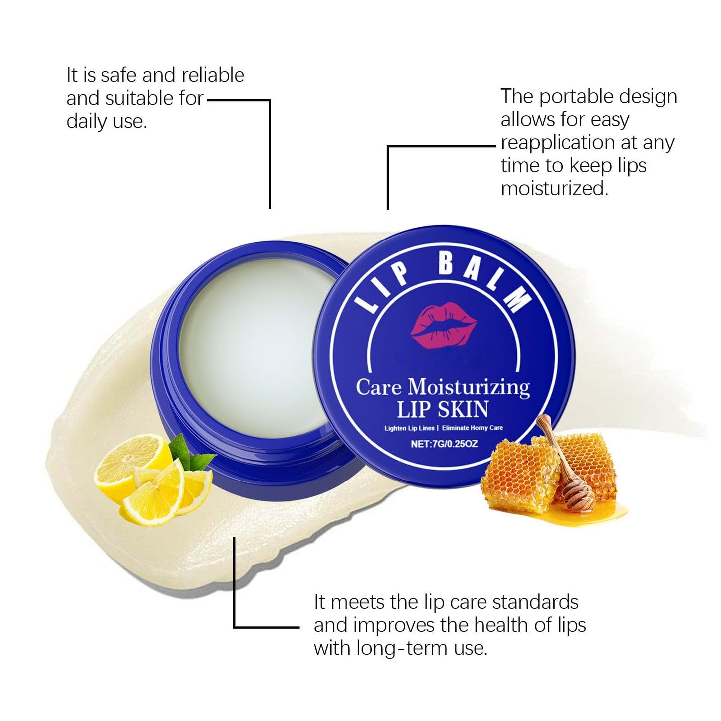 Lip Lightening Balm with SPF - Lip Lightening for Dark Lips, Black Lips Corrector Cream, SPF Lips Sunscreen/Balm/Moisturizer forLips Protection, Softening, Hydration, Repairing (2PCS)