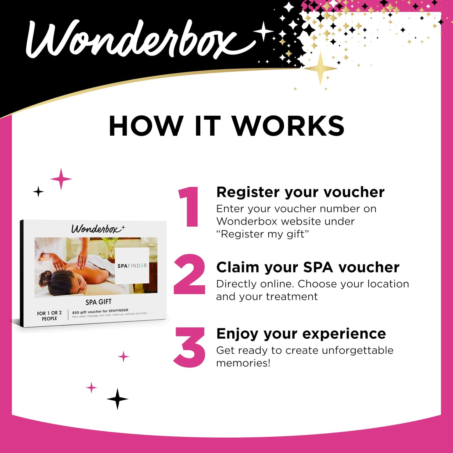 Wonderbox - Experience Gift - Spa Finder Voucher