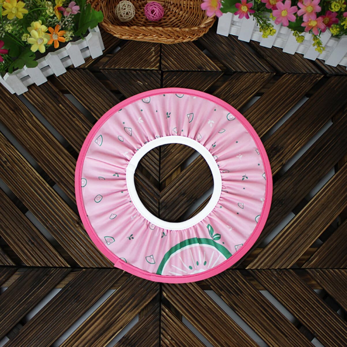 Healifty Shampoo Ear Hippo Visor Bath Adjustable Shower Cap Bathing Shape Eva for Soft Shampoo Hat Shampoo