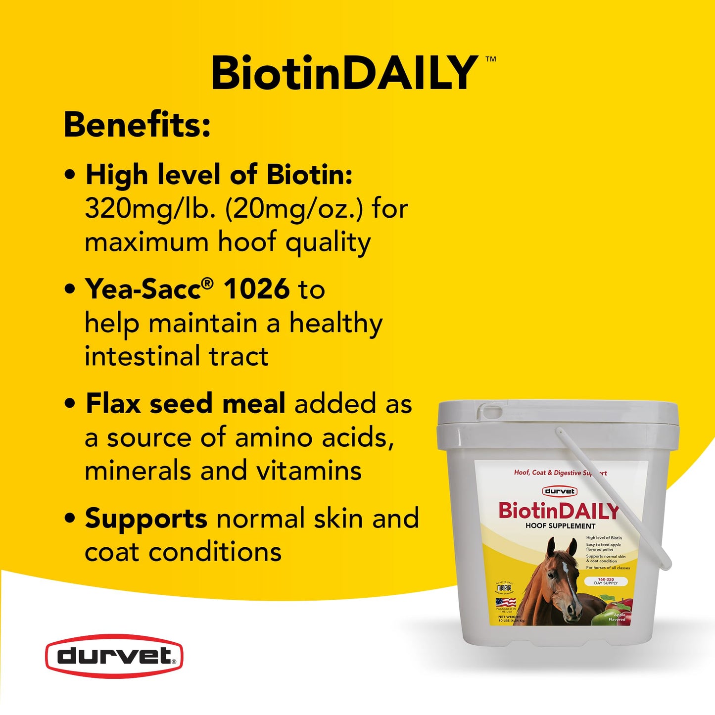 Durvet BIOTIN Daily 10#, 10 Pound (745801100282)
