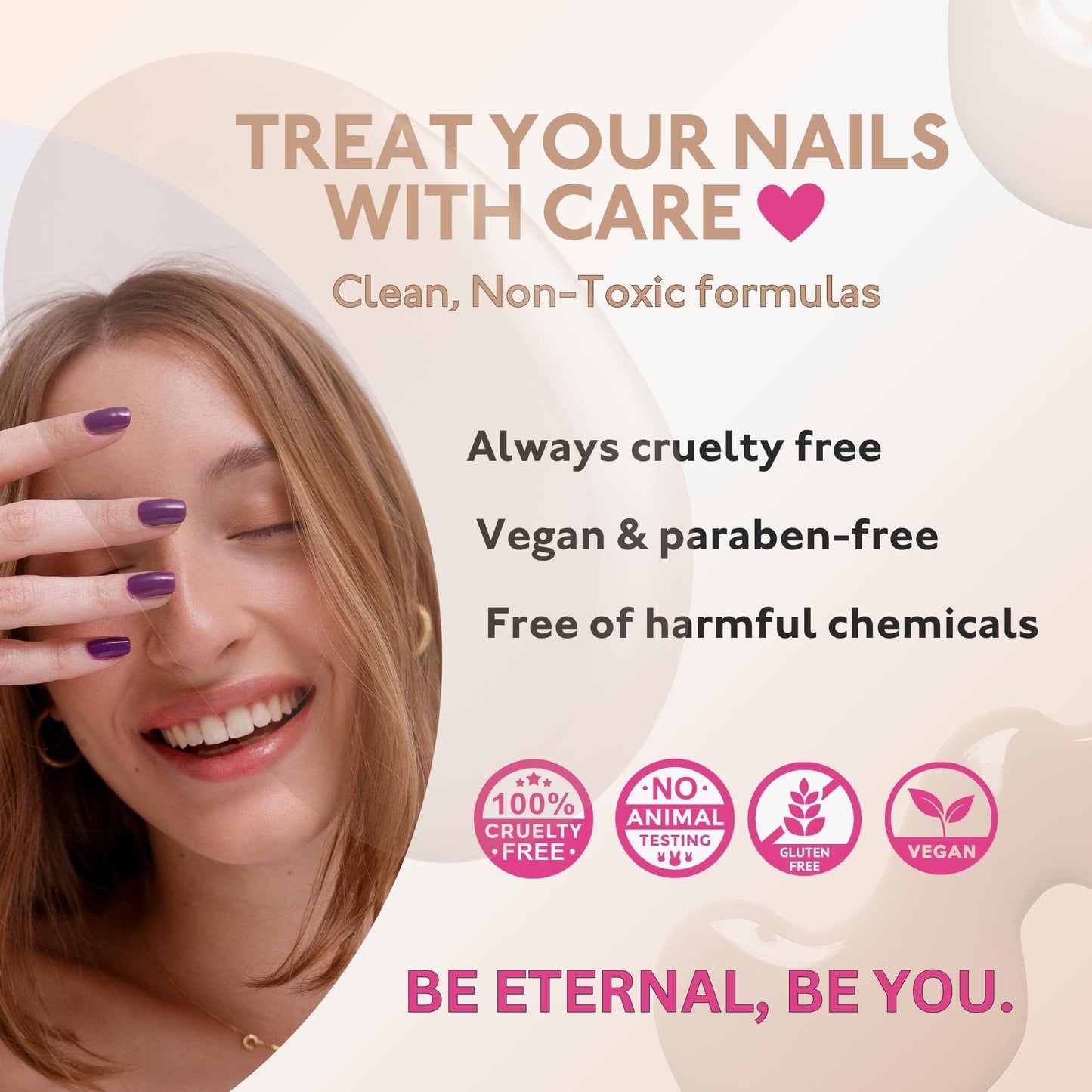 Eternal Green Nail Polish Set for Women (MINDFULNESS) - Light Blue Nail Polish Set for Girls - Long Lasting & Quick White Nail Polish for Home DIY Manicure & Pedicure - Made in USA, 13.5mL (Set of 4)