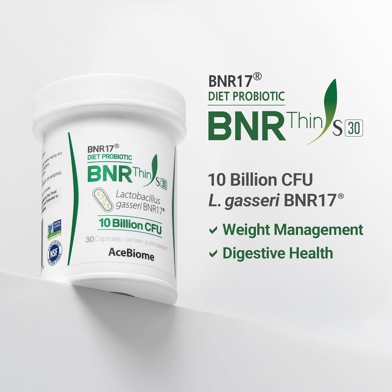 Lactobacillus Gasseri BNR17 Probiotic - 10 Billion CFU, 30 Capsules for Digestive Health