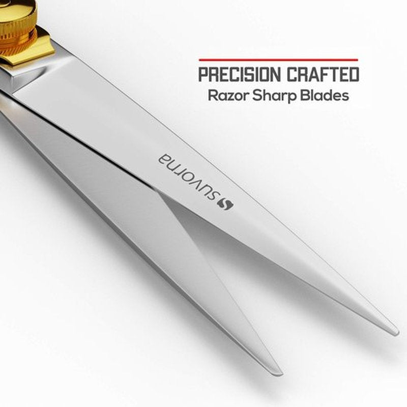 Suvorna 6" Hair shears for Hair Cutting professional, Hair trimming Scissors Women & men, hair cutting scissors professional, Barber shears professional, Hair Scissors Professional & Barber Scissors.
