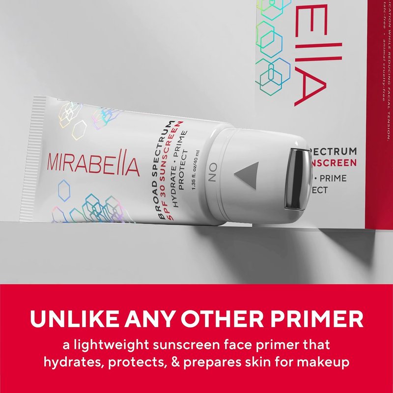 Hydrate Prime Protect Face Primer with SPF 30 - Age-Defying Sunscreen Roller with Hyaluronic Acid | 1.35 fl. oz for All Skin Types