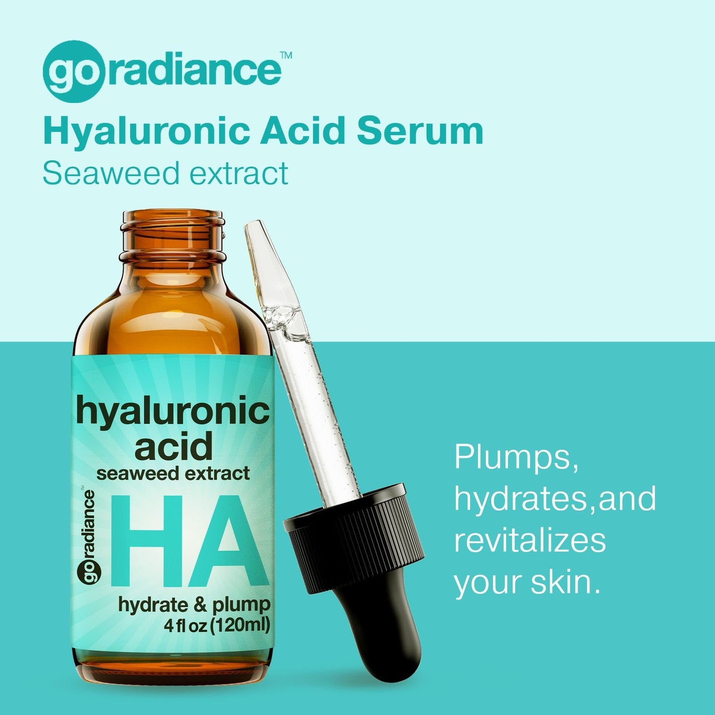Go Radiance Hyaluronic Acid Serum 4oz, Super Vitamin C Serum 2oz