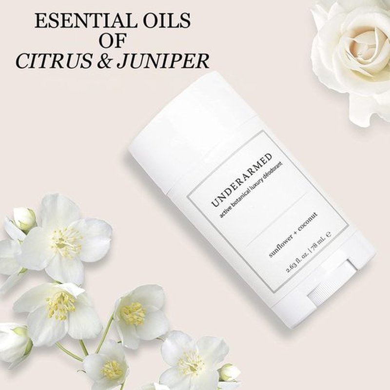Super Natural Goods Citrus + Juniper Aluminum-Free Deodorant Stick, 3-Month Supply, 100% Natural, Vegan, Cruelty-Free