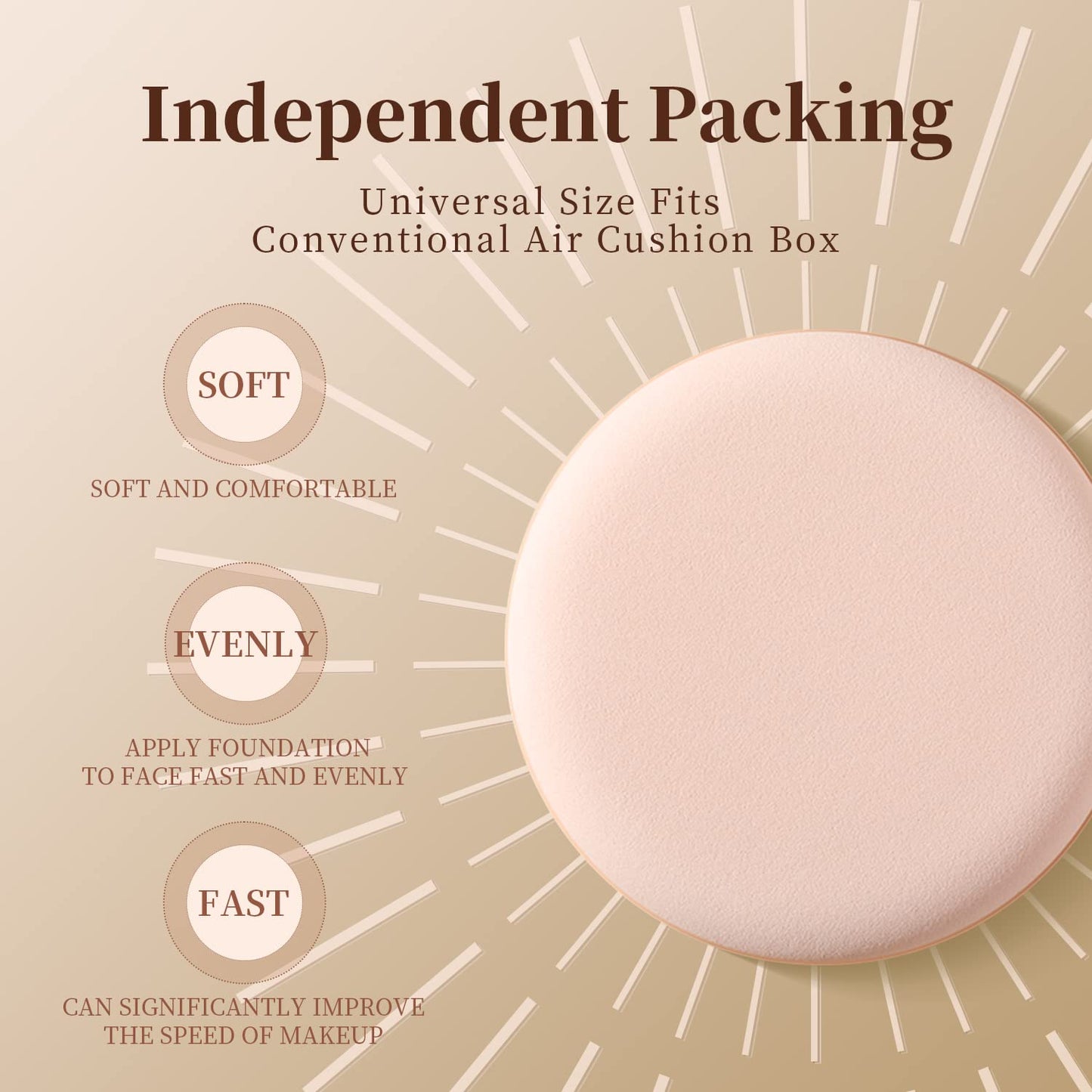 MOHOPE 8Pcs Air Cushion Makeup Puffs for Foundation with Portable Box, No Latex Blending Sponge for Liquid, Cream, Foundation and Powder, Teardrop Powder Puff, Mix