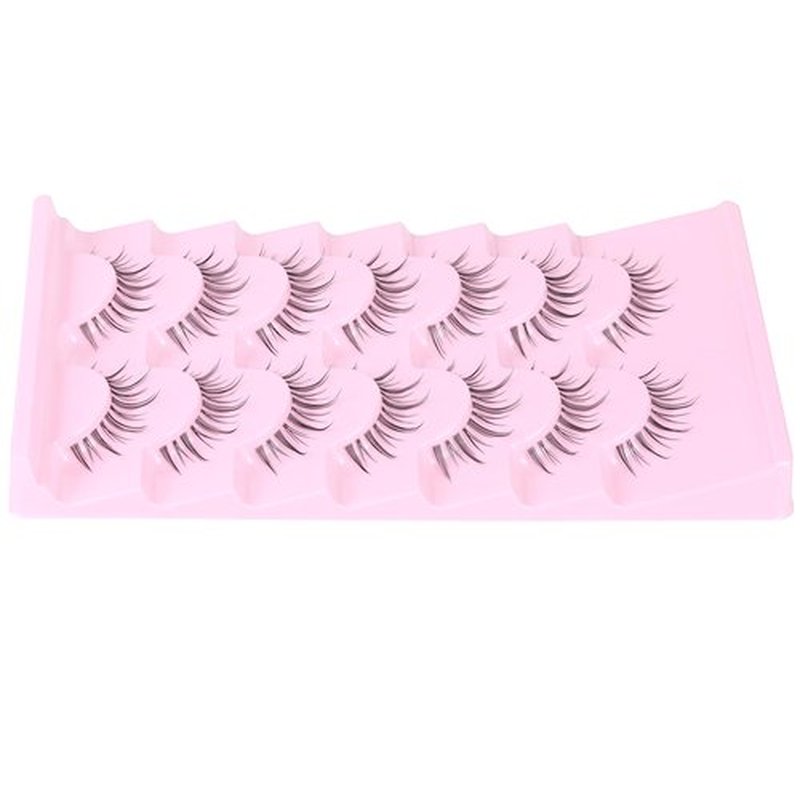 Manga Lashes Natural Look Anime Lashes with Clear Band Natural Manga Eyelashes Manhua Manhwa Lashes Korean Japanese Style Cosplay Lashes by EYDEVRO