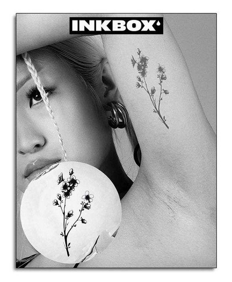 Inkbox Temporary Tattoos, Semi-Permanent Tattoo, One Premium Easy Long Lasting, Water-Resistant Temp Tattoo with For Now Ink - Lasts 1-2 Weeks, Boraliea, 5x2in