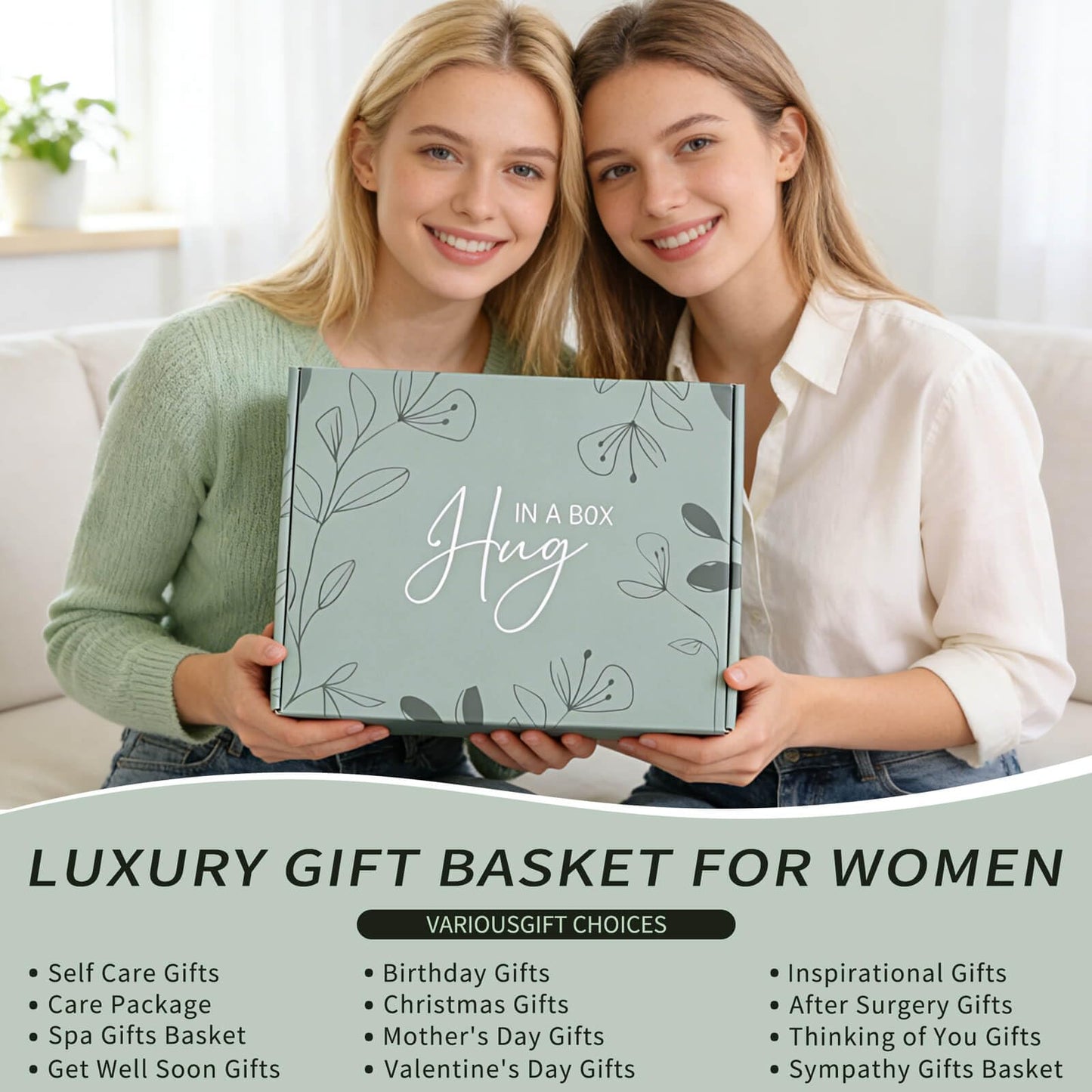 Get Well Gifts for Women Get Well Soon Gift Baskets for Women, Thinking of You Warm Spa Self Care Package After Surgery with Luxury Gift Baskets for Mom Wife Friend