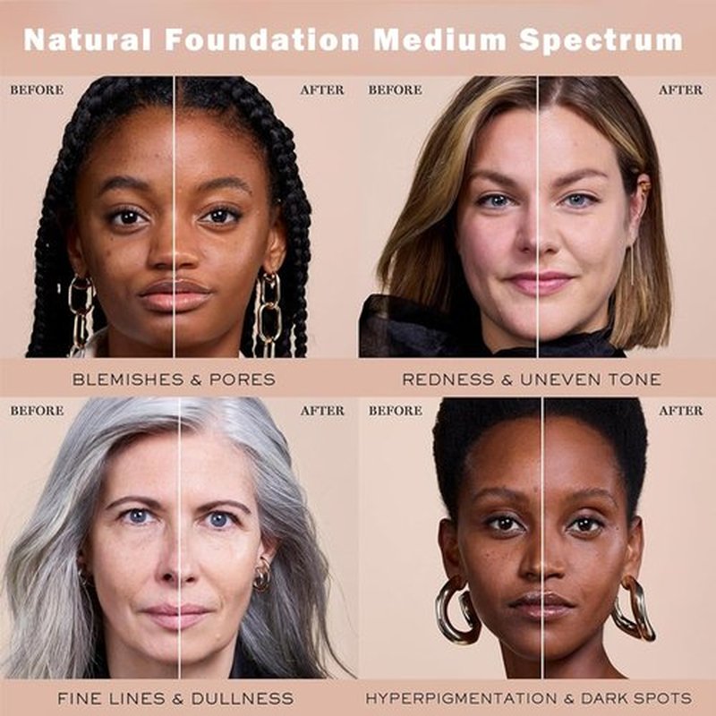 Match Cosmetics Foundation, Match Foundation 4 in 1, Foundation 4 in 1 - Medium Spectrum, Ultrablend 4 in 1 Foundation, 4 in 1 Foundation Liquid with Spf 50, 4 in 1 Concealer, Moisturizer-3pcs