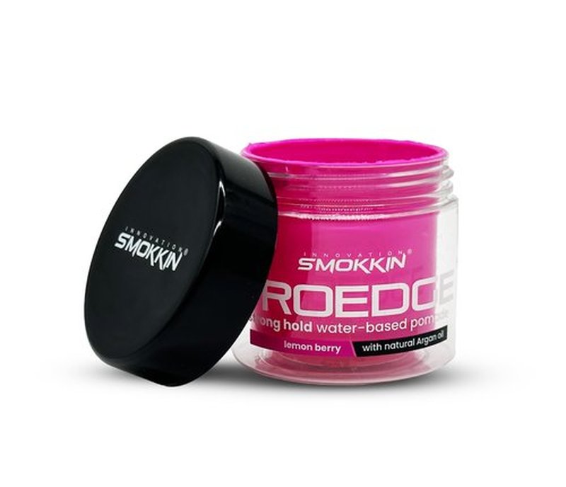 INNOVATION SMOKKIN Pro Edge Hair Styling Gel - Type Free Alcohol Free, Stylish Hair Gel with Strong Water Based Pomade (Lemon Berry 4 Fl oz)