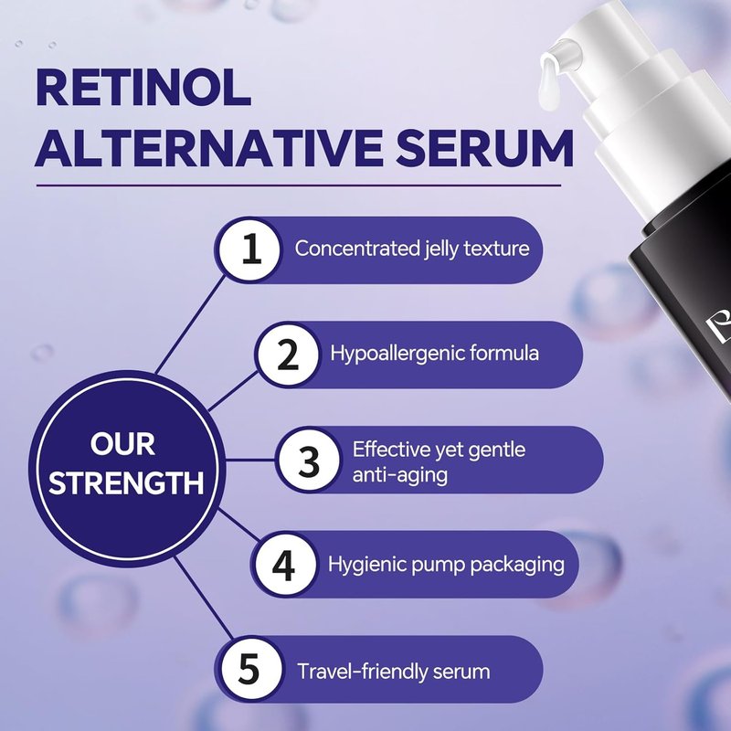 Peptides Face Serum with Hyaluronic Acid - Anti-Aging Collagen Booster for All Skin Types | 1.35 Fl. Oz