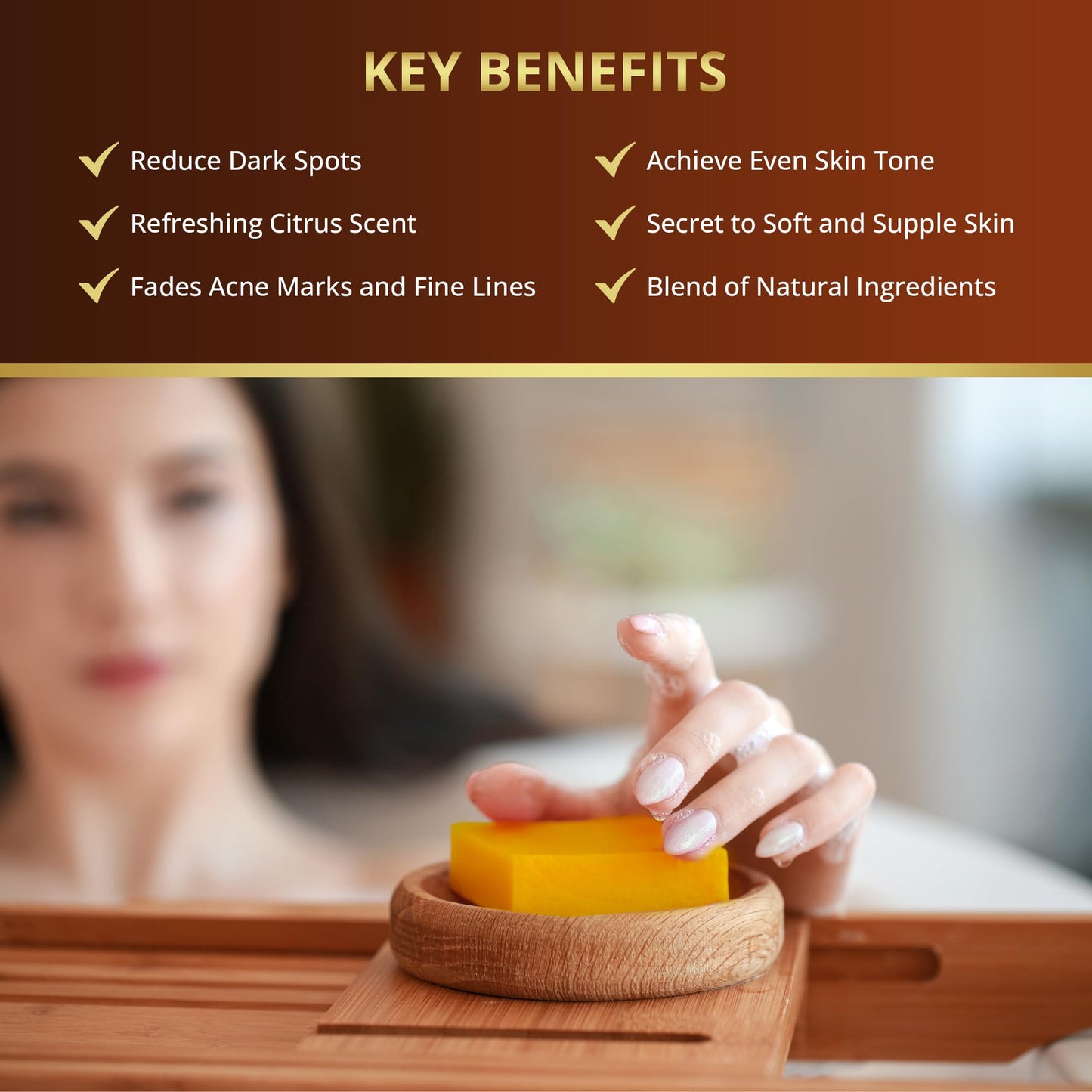 Live Healthy Kojic Acid Soap - Skin Brightening and Lightening for a Radiant Complexion - Natural, Gentle, Turmeric Soap Bar for Dark Spots, Uneven Skin Tone & Acne Scars - 2 Pack + Holder & Net