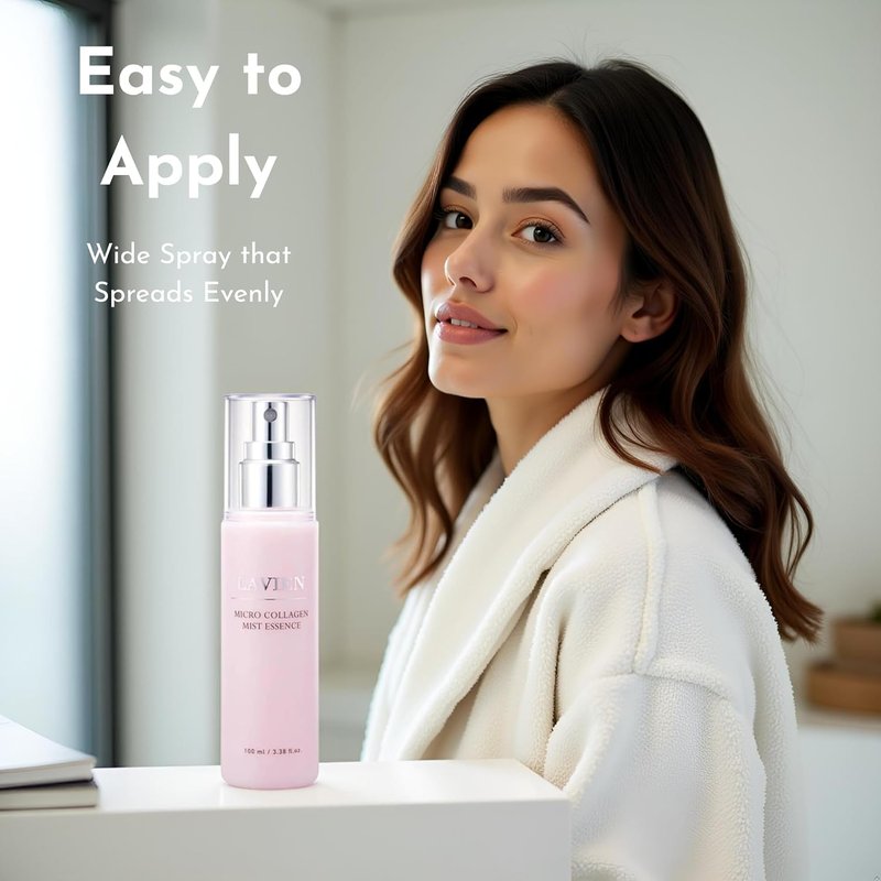 LAVIEN Collagen Face Mist Spray | 62.7% Hydrolyzed Collagen for Hydrated, Plump Skin - 3.38 FL Oz