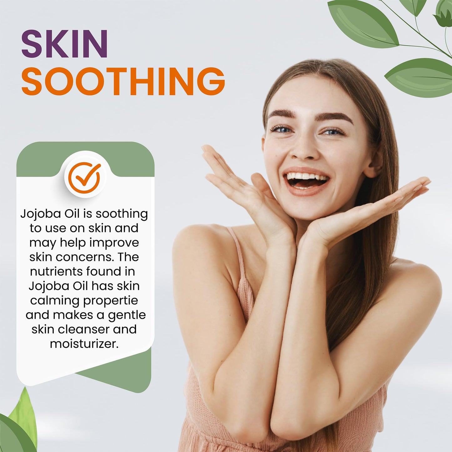 Cocojojo Jojoba Oil Organic, Jojoba Oil for Hair Growth for Skin, Face, 100% Pure Natural, Cold Pressed, Deep Moisturizing Anti-Aging, Essential Oils - 16 Fl Oz