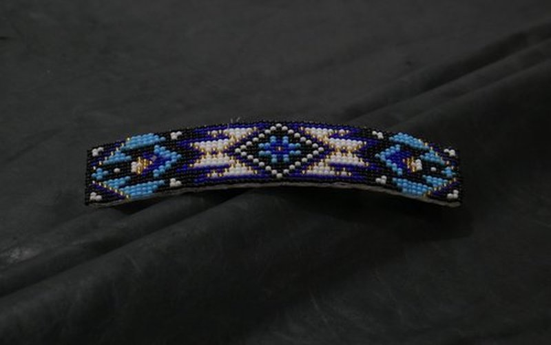 Beaded Hair Clips Native American Style Handmade Collection (Pattern 9)