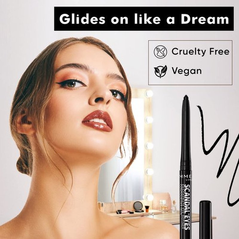 Rimmel ScandalEyes Exaggerate Eye Definer, Intense Black