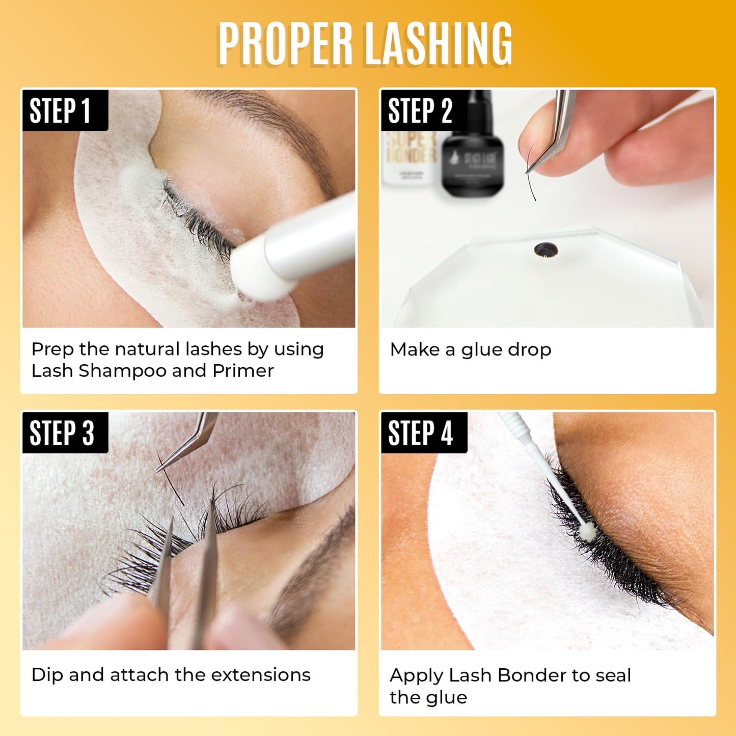 Individual Lashes Semi Permanent Mink Lashes by STACY LASH | Volume & Classic Lash Extensions | C Curl Eye Lashes | Eyelash Extension Supplies for Lash Tech | 16-Rows Lash Tray | C-0.05-9mm
