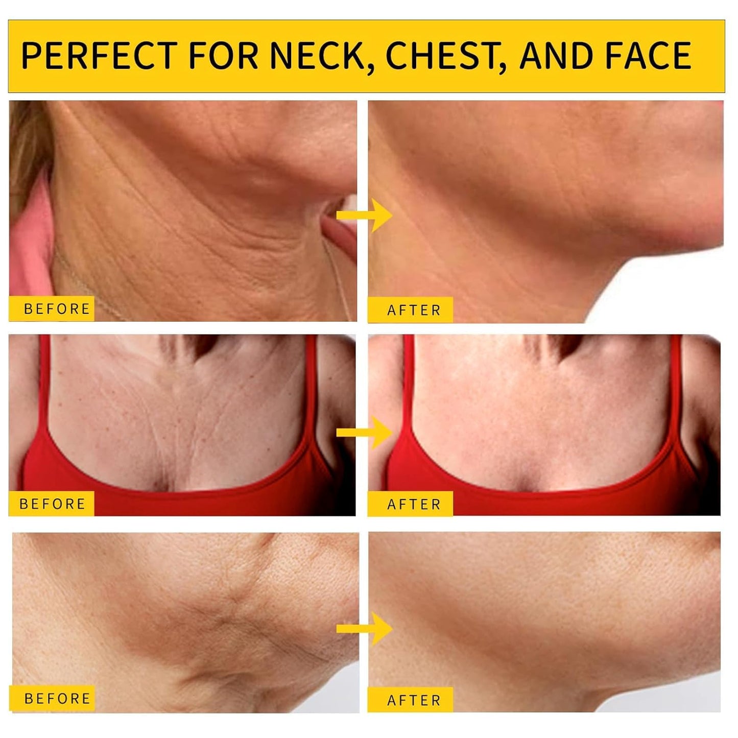 Irismistx Tighten and Lift Neck Firming Cream, Neck Creams for Tightening and Firming, Skin Tightening Cream for Face, Neck, Chest & Décolleté
