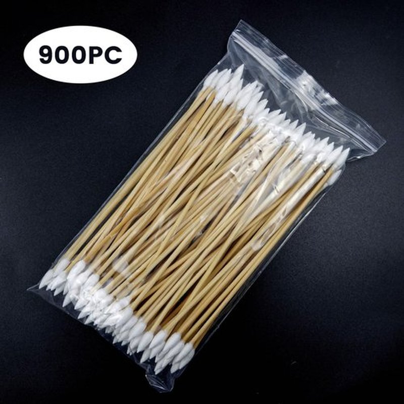 900PCS Gun Cleaning Swabs, Double Ended Pistol Cleaning Swabs, 6" Pointed Gun Cleaning Supplies Swabs - Lint Free, Highly Absorbent Gun Swabs for Precision Gun Cleaning, Applying