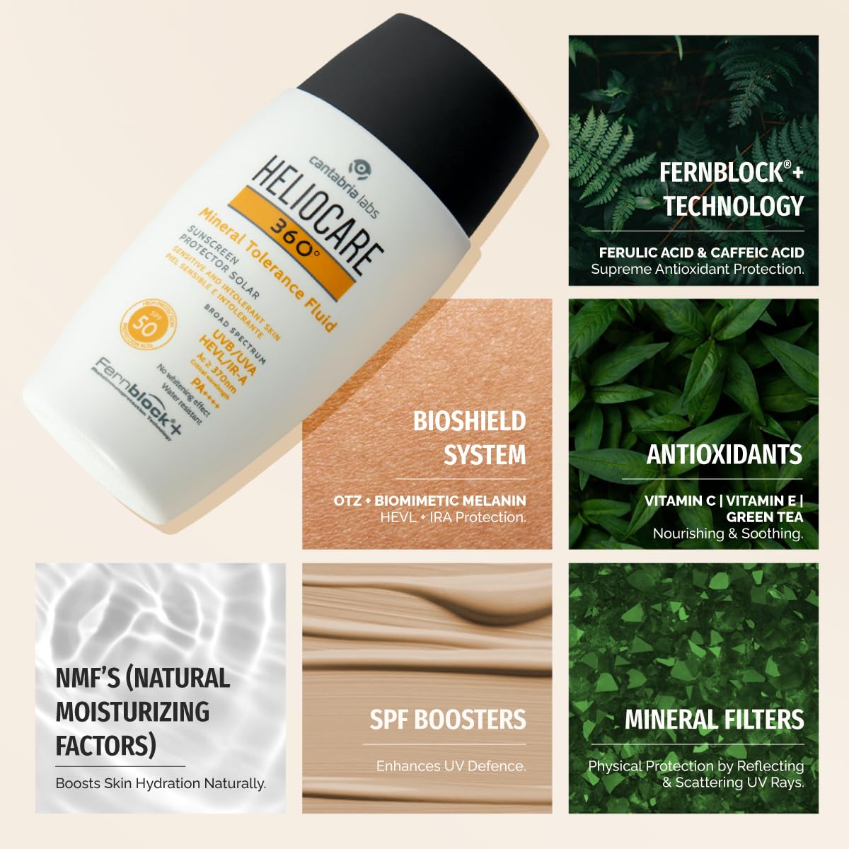 Heliocare 360 Mineral Tolerance Fluid SPF 50 | 50ml