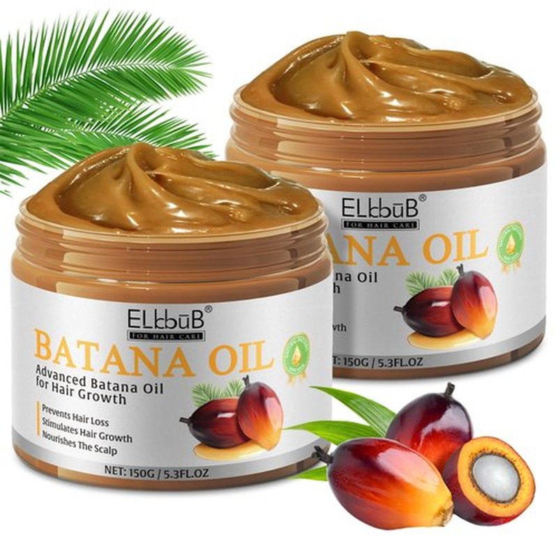 ELBBUB Raw Batana Oil for Hair Growth and Repair -100% Pure, Unrefined Oil from Honduran Rainforests Prevent Hair Loss and Enhances Hair Thickness in Men & Women