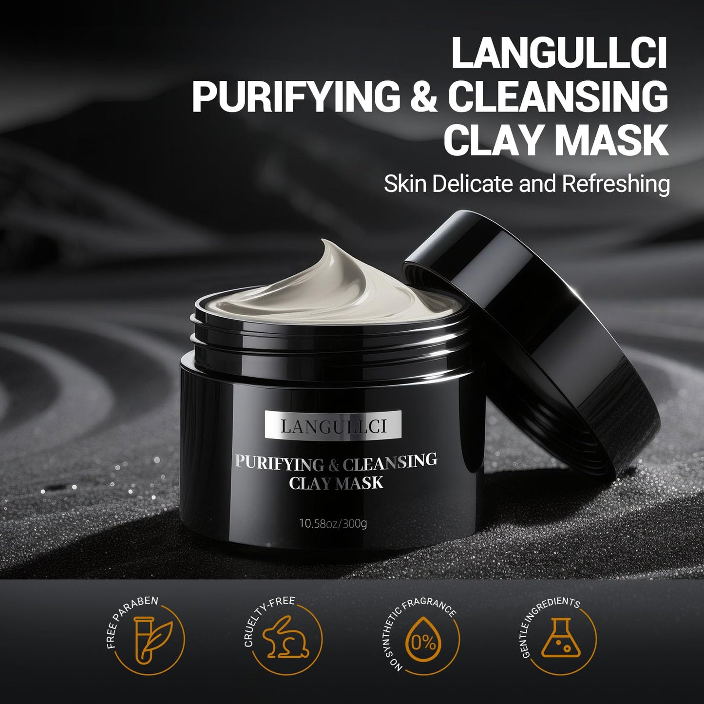 Kaolin Clay Mask for Face, Blackhead Remover & Oil Control, 10.5 oz