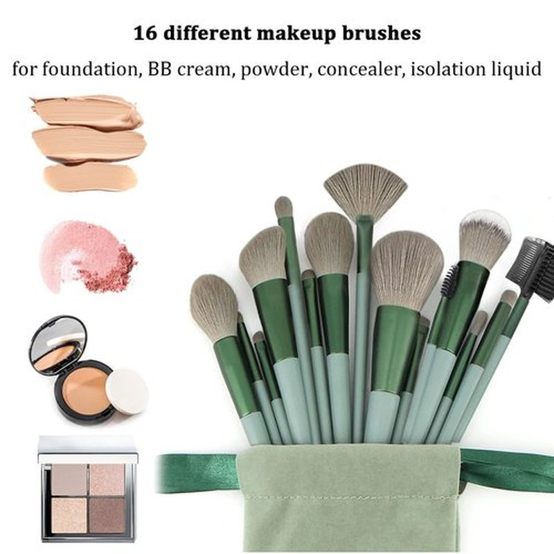Koccido Makeup Brushes 30 Pcs Makeup Kit,Foundation Brush Eyeshadow Brush Make up Brushes Set (Green, 30 Piece Set)